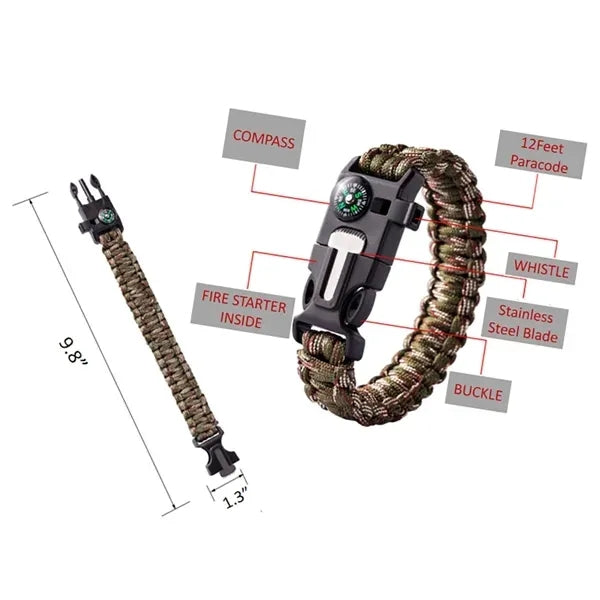 Paracord Survival Bracelet Outdoor
