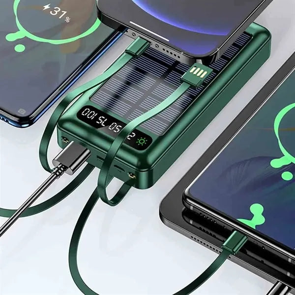 20000mAh Solar Power Bank with Light