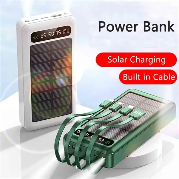 20000mAh Solar Power Bank with Light
