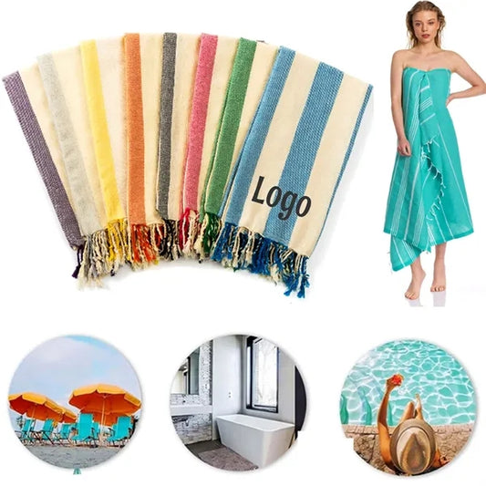 Cotton Turkish Peshtemal Beach Towel