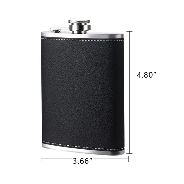 8 Oz Hip Flask For Liquor Gift Set