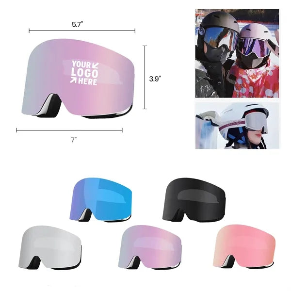 Dual-Layer Anti-Fog Ski Goggles - PC Lenses & TPU Frame
