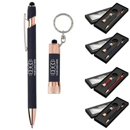 Soft Touch PEN & Flashlight Gift Set