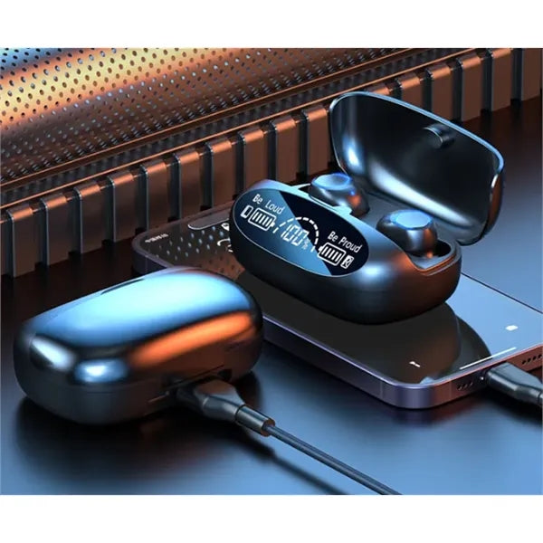 Sports Digital Display Wireless Bluetooth In-Ear Headphones