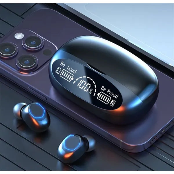 Sports Digital Display Wireless Bluetooth In-Ear Headphones