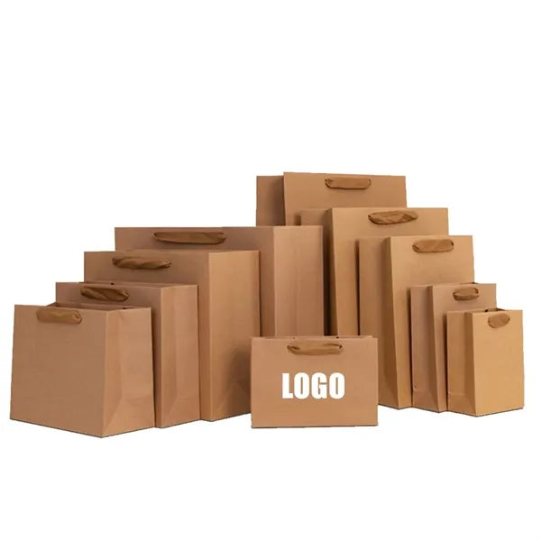 Thickened Small Kraft Paper Package Bag Custom Logo