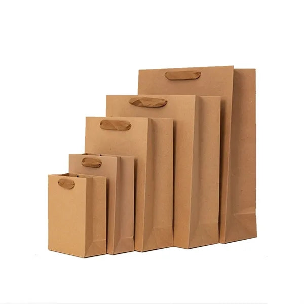 Thickened Small Kraft Paper Package Bag Custom Logo