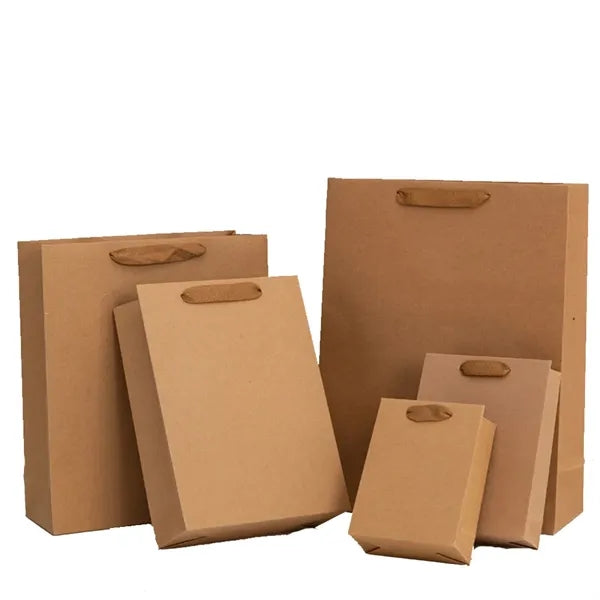 Thickened Small Kraft Paper Package Bag Custom Logo