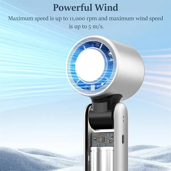 4000mAh Battery Operated LED Display Fan