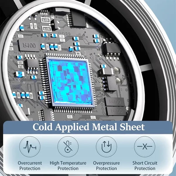 4000mAh Battery Operated LED Display Fan