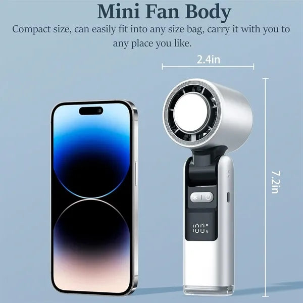4000mAh Battery Operated LED Display Fan