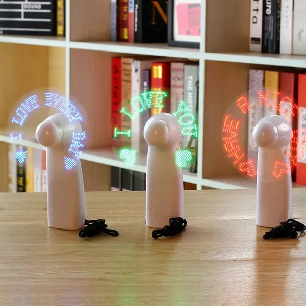 LED - Equipped Handheld Fan