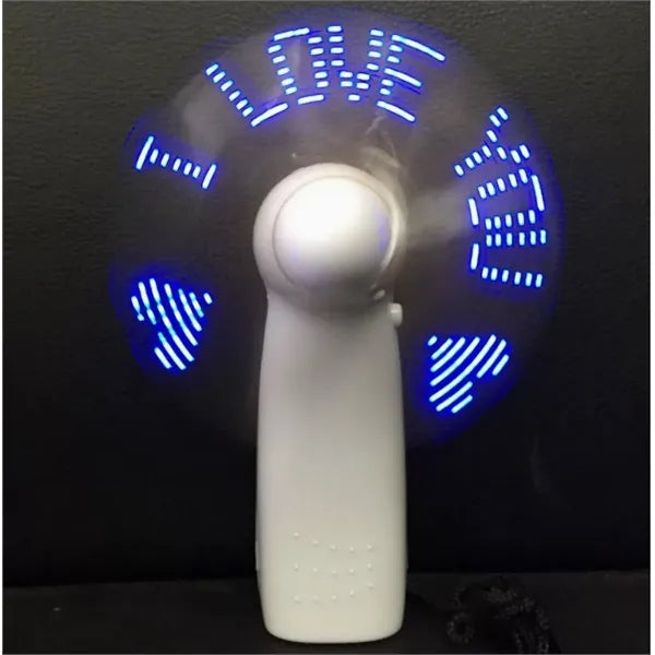 LED - Equipped Handheld Fan