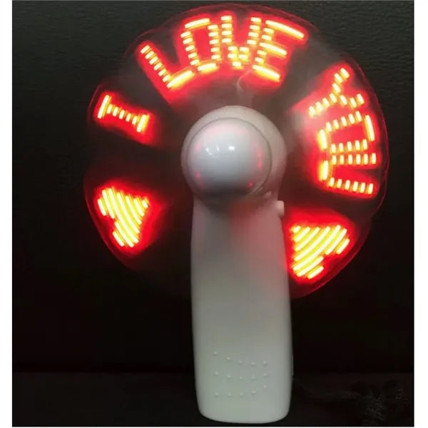 LED - Equipped Handheld Fan