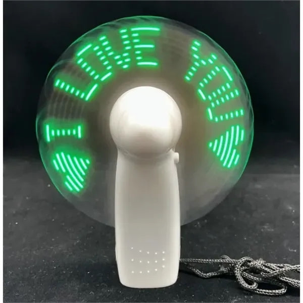 LED - Equipped Handheld Fan