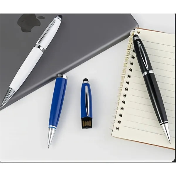 32GB Metal 3-in-1 Touch Pen USB Drive Stylus Ballpoint