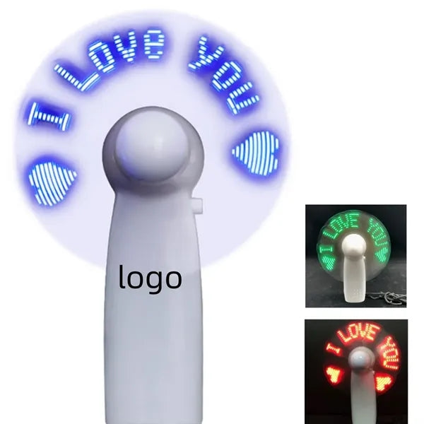 LED - Equipped Handheld Fan