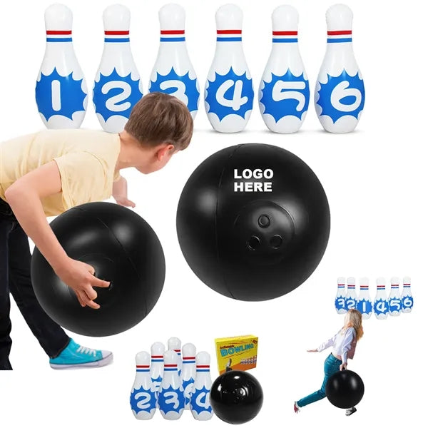 Outdoor Party Game Inflatable Bowling Set for Kids Adults