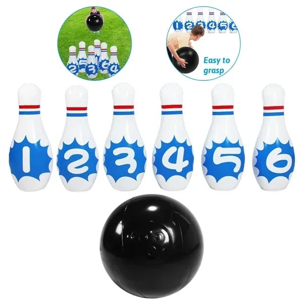 Outdoor Party Game Inflatable Bowling Set for Kids Adults