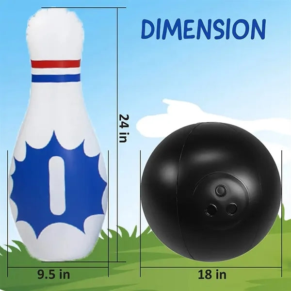 Outdoor Party Game Inflatable Bowling Set for Kids Adults
