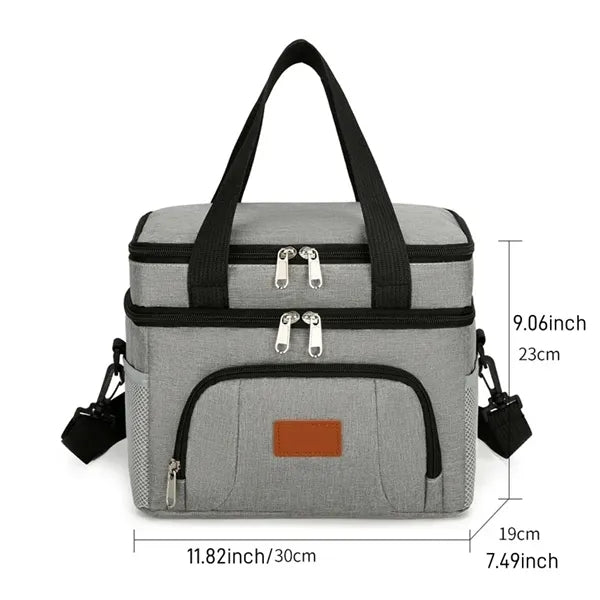 Insulated Lunch Bag With Adjustable Shoulder Straps