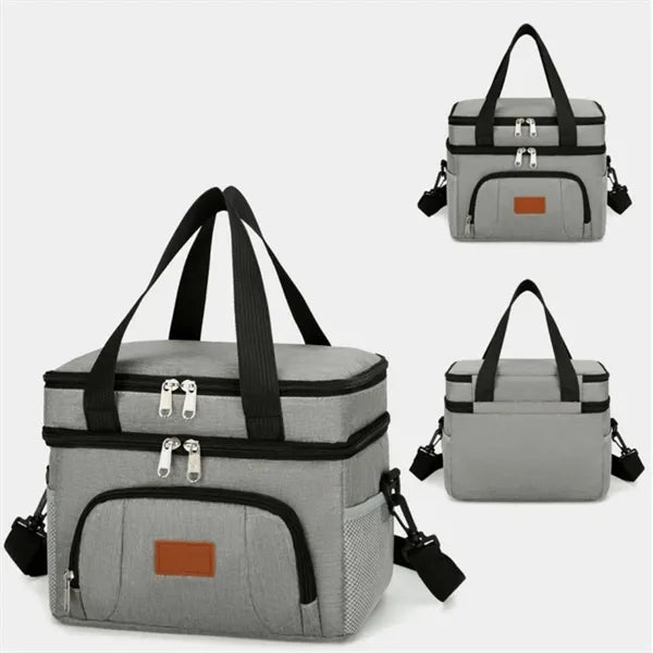 Insulated Lunch Bag With Adjustable Shoulder Straps