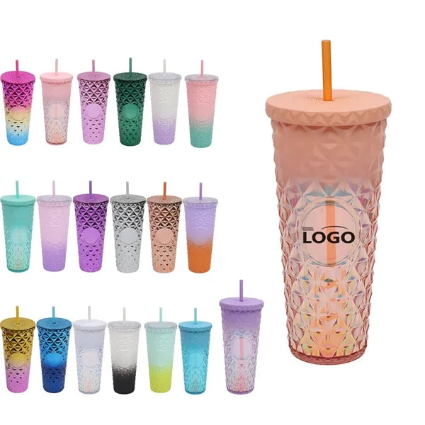 24oz Creative Large Capacity Straw Mug