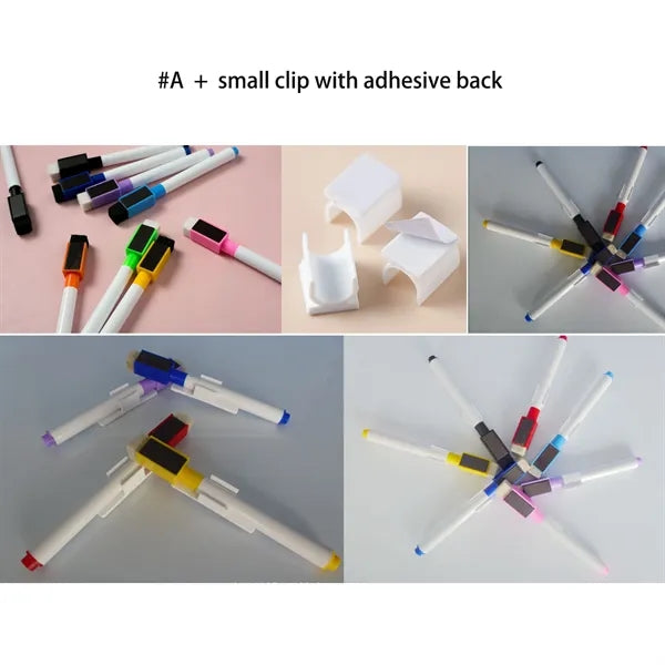Magnetic Dry Erase Markers with Erasers Cap