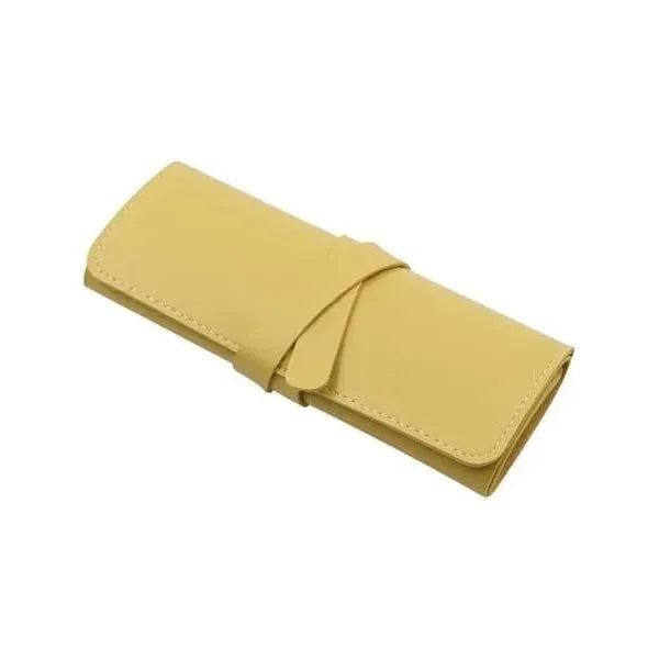 Leather Foldable Jewelry Storage Zipper Bag