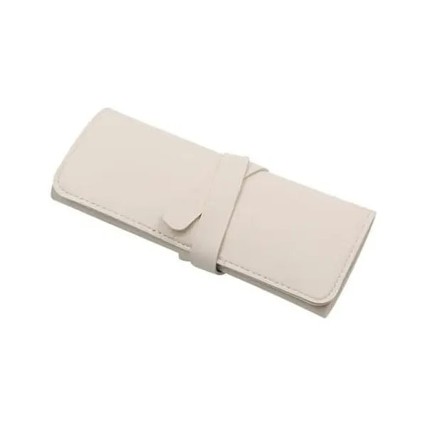 Leather Foldable Jewelry Storage Zipper Bag