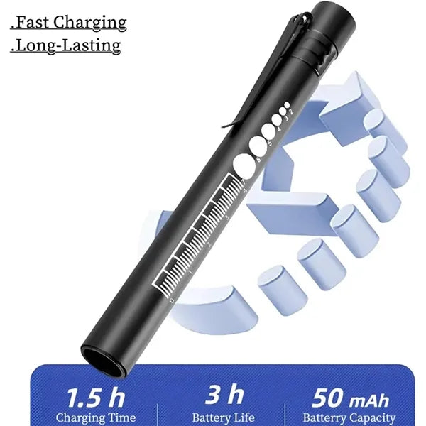 Medical Penlight 2 In 1 LED Pen lights Diagnosis Flashlights