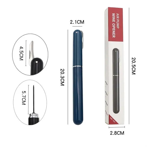 2-in-1 Air Pressure Wine Opener with Foil Cutter