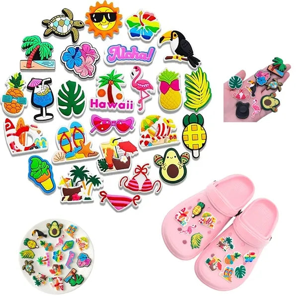 Slippers Crocs Accessories Small Decorations Beach Lovely