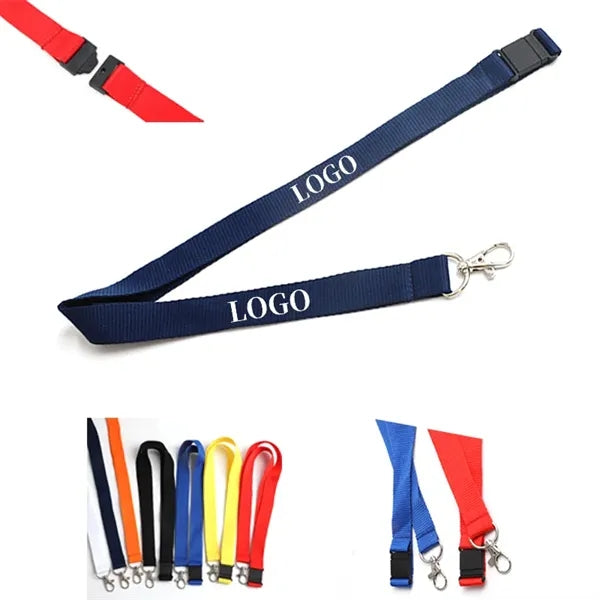 3/4" Safety Buckle Polyester Lanyard