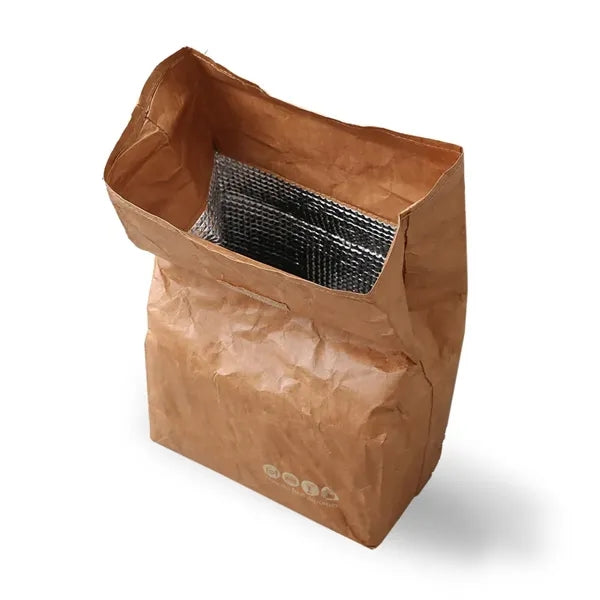 12" Insulated Brown Paper Lunch Bags