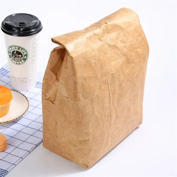 12" Insulated Brown Paper Lunch Bags