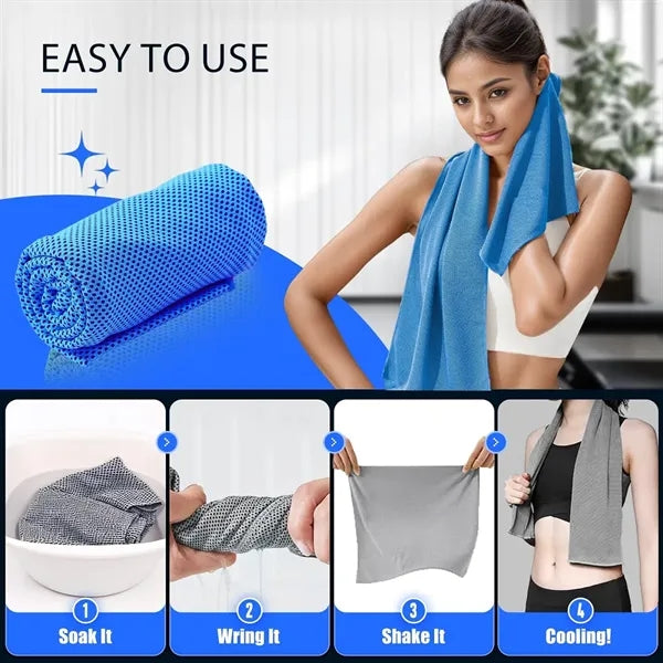 Cooling towels for neck and face