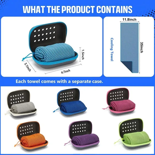 Cooling towels for neck and face