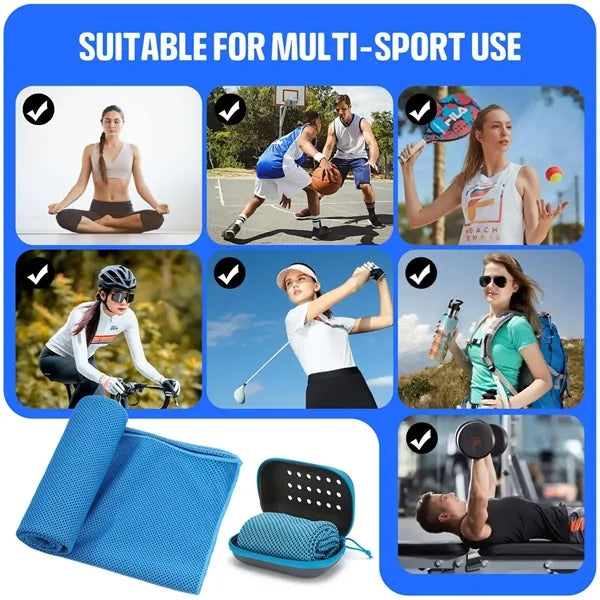 Cooling towels for neck and face