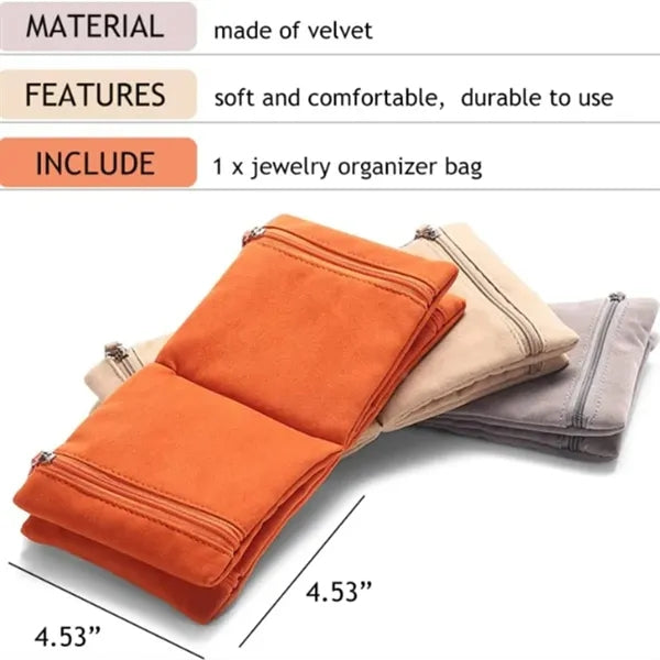 Jewelry Storage Bag With Zipper