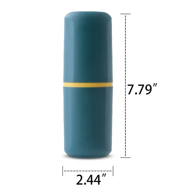 Portable Travel Toothbrush Holder Cup With Storage Case Lid