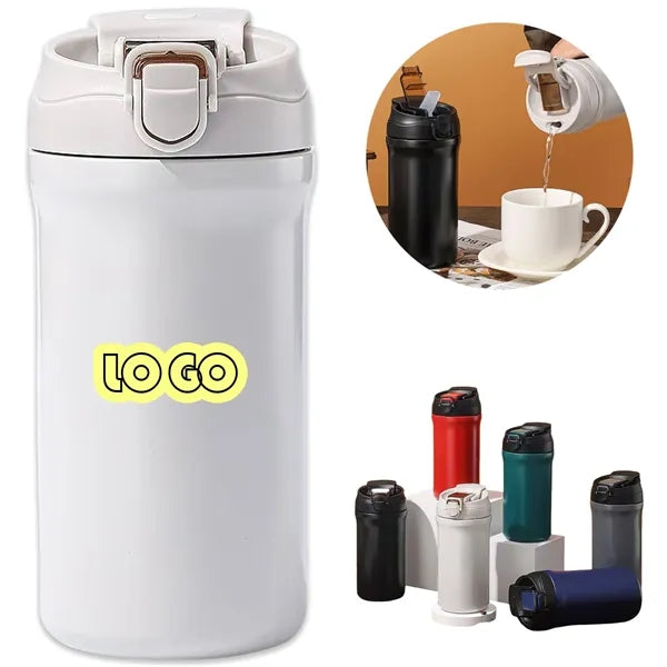 20oz Stainless Dual Lid Vacuum Insulated Coffee Tumbler