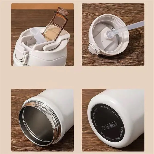 20oz Stainless Dual Lid Vacuum Insulated Coffee Tumbler