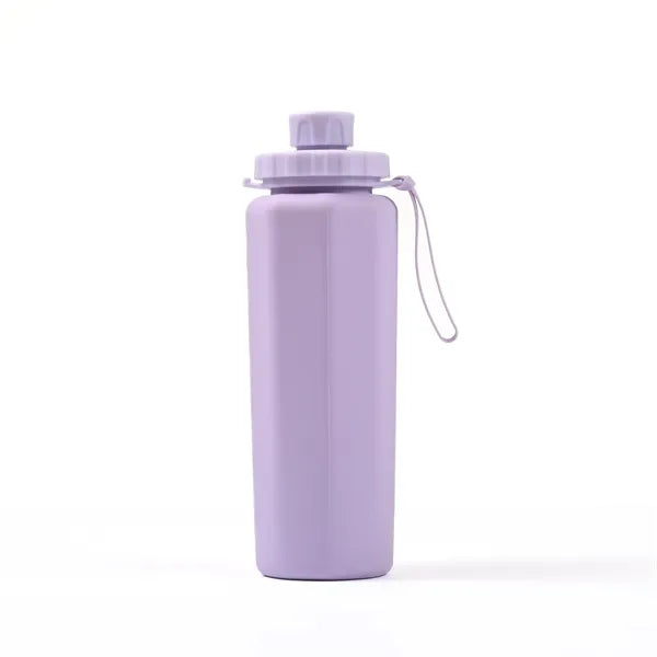 21 Oz. Silicone Folding Water Bottle