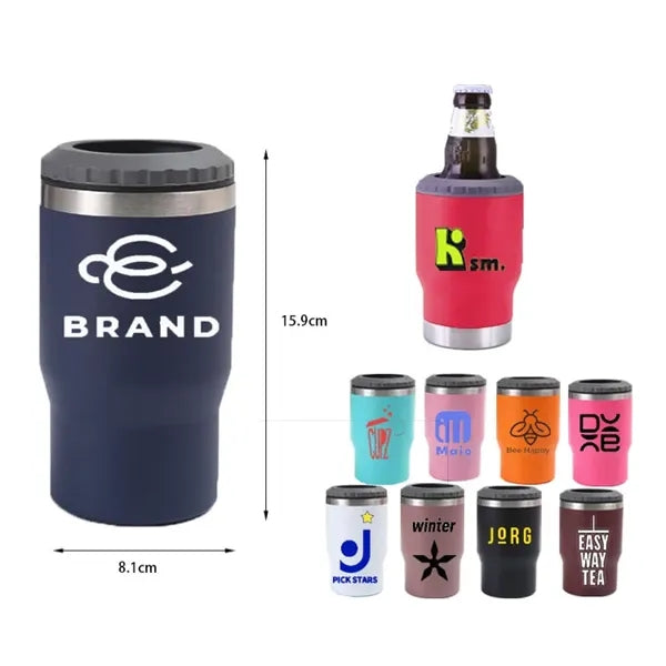 4 in 1 Stainless Steel Two-Way Lids Insulated Can Cooler