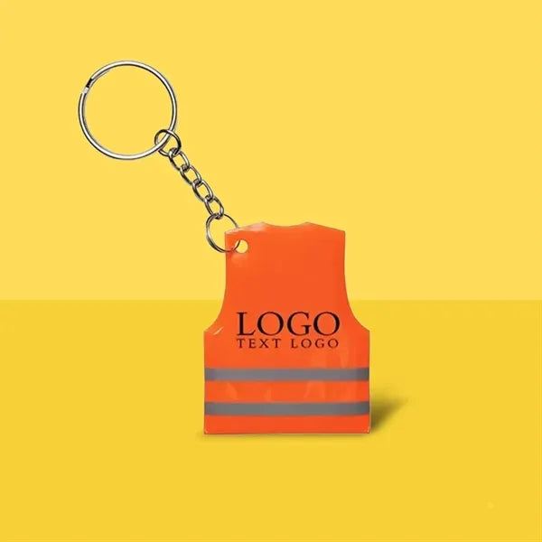Reflective Safety Vest Keytag