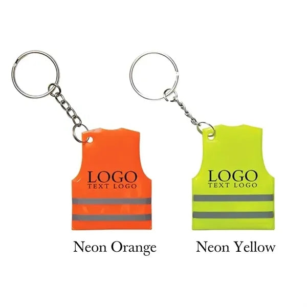 Reflective Safety Vest Keytag