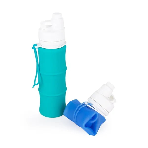 17 Oz. Silicone Collapsible Water Bottle