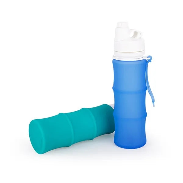17 Oz. Silicone Collapsible Water Bottle