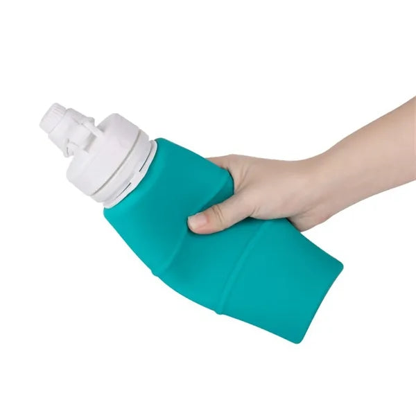 17 Oz. Silicone Collapsible Water Bottle